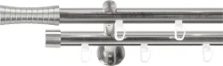 SN DECO GROUP Gardinenstange Ø 19 mm 2 läufig-läufig Fixmass;kürzbar