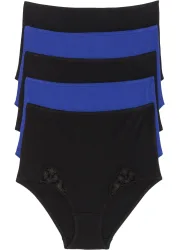bonprix Highwaist Slip (5er Pack)blau 44Damen