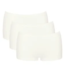 Sloggi - Slip  3er Pack Bequem sitzend-GO Daily Cotton Short 3P, XL, Weiss