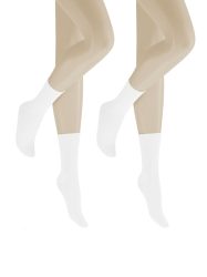 Hudson - Socken  2er Pack, für Damen, Weiss, Größe 39-42