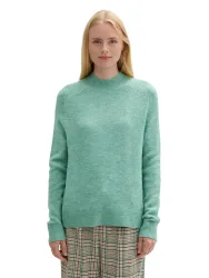 TOM TAILOR Denim Strickpullover mit extra langen Ärmeln