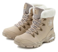 LASCANA Winterstiefelette, Outdoor Boots mit Warmfutter, wind- & wasserabweisender Tex-Membran