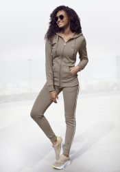 H.I.S Kapuzensweatjacke, mit seitlichem Piping und kleiner Markenstickerei
