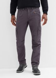bonprix Cargohose aus Baumwolle, mit Reissverschlussdetail, relaxed fit Passform
