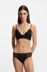 BOSS - Triangel-BH, ohne Bügel, für Damen, Black, Größe M