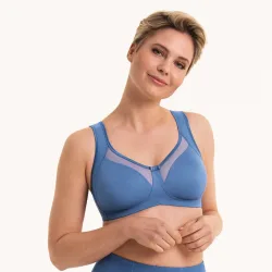 Anita - Clara - Komfort BH ohne Bügel, für Damen, Blau, Größe 80G