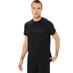 Asics - T-Shirt, Rundhals, kurzarm, für Herren, Black, Größe M