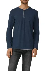 s.Oliver Henleyshirt mit Kontrast-Details