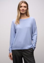STREET ONE Langarmshirt im Melange Look