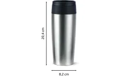 Emsa - Isolierbecher, 0.36L, Chrom