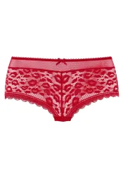 Vivance Panty aus Spitze in Leo-Optik und weichem Mesh-Material