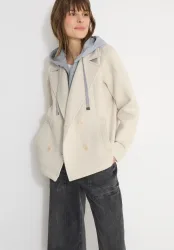 Cecil Cabanjacke mit Kapuze mit Reverskragen und Kapuze