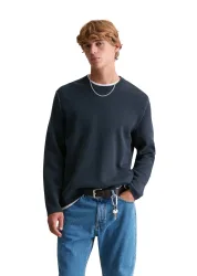 Marc OPolo DENIM Rundhalspullover regular fit, aus Double-Face-Cotton