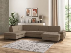 DOMO collection Wohnlandschaft »Capelo«, mit Armteilverstellung, wahlweise mit Bettfunktion, inklusive Federkern