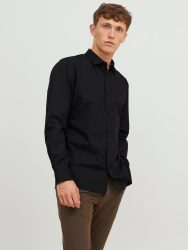 Jack & Jones - Hemd, langarm, für Herren, Black, Größe M