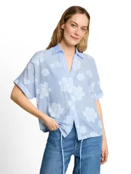 Tom Tailor, Tom Tailor - Bluse, für Damen, Blau, Größe 42