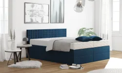 Westfalia Schlafkomfort Boxspringbett mit Zierkissen, wahlweise mit Topper