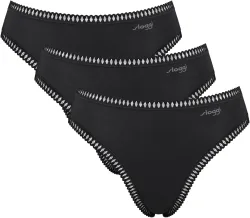 Sloggi - Slip  3er Pack Bequem sitzend-GO Crush High leg C3P, für Damen, Schwarz, Größe XS