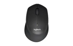 Logitech B330 Silent Plus Kabellose Optische Maus für Rechtshänder 3 Tasten 2,4 GHz Schwarz