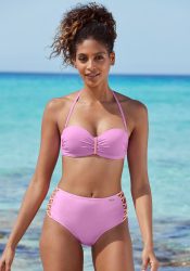 Venice Beach Highwaist-Bikini-Hose »Anna«, mit seitlich gekreuzten Bändern