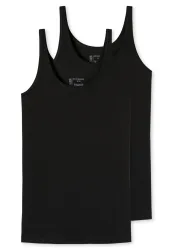 Schiesser - 95/5 Tanktop, für Damen, Schwarz, Größe 36
