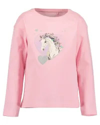 Blue Seven Langarmshirt Baumwolle, Glitzerdruck