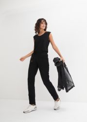 bonprix Overall ärmelloses Design, lockere Passform, mit seitlichen Eingriffstaschen