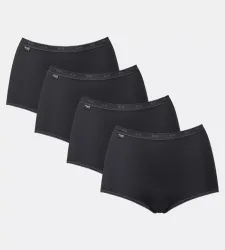 Sloggi - Multipack, Maxi Slips, für Damen, Black, Größe 42