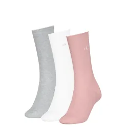 Calvin Klein - Socken, Waden 3 Pack, für Damen, Rosa, Größe 39-42