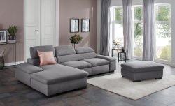 Home affaire Ecksofa »Alberto«, inklusive Kopfteilverstellung, mit Recamierenabschluss