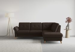 sit&more Ecksofa »Göteborg«, inklusive Sitztiefenverstellung und Federkern, wahlweise mit Bettfunktion und Bettkasten