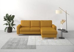 Home affaire Ecksofa »Summer«, mit Recamiere, mit oder ohne Bettfunktion und Bettkasten, Cord-Bezug