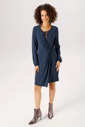 Aniston CASUAL Jerseykleid in raffinierter Wickel-Optik - NEUE KOLLEKTION