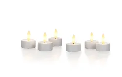 STT, STT - LED Teelichter, 6 Stück, 6 Stück, Weiss