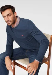 Levis Langarmshirt mit Logo-Applikation