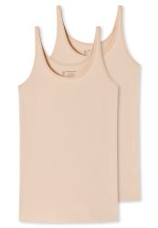 Schiesser - 95/5 Tanktop, für Damen, Beige, Größe 50