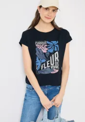 Cecil T-Shirt Sommershirt mit Frontprint