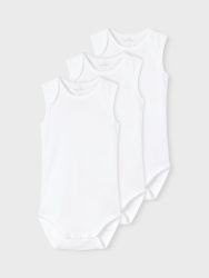 Name It - Body, 3er-Pack, 80, Weiss