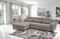 exxpo - sofa fashion Ecksofa »Bonito, mit Rücken- und Sitztiefenverstellung, inkl. Bett & Bettkasten«, Sitztiefenverstellung,Höhenverstellung