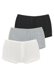 Vivance Panty 3er-Pack, aus feiner Pointelle-Ware, reine Baumwolle