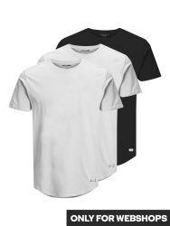 Jack & Jones - 3er-Set T-Shirts, für Herren, Schwarz/Weiss, Größe XL