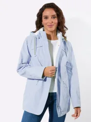 Casual Looks Langjacke mit Kapuze