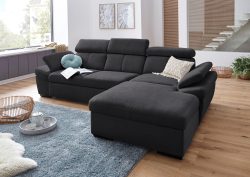 exxpo - sofa fashion Ecksofa, inklusive Kopfteil- und Armteilverstellung, wahlweise mit Bettfunktion