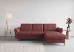 sit&more Ecksofa »Göteborg«, inklusive Sitztiefenverstellung und Federkern, wahlweise mit Bettfunktion und Bettkasten