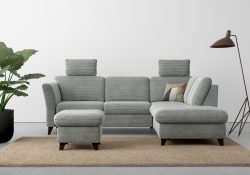 Home affaire Ecksofa »Trelleborg«, wahlweise mit Bettfunktion und Bettkasten, inkl. Federkern-Polsterung