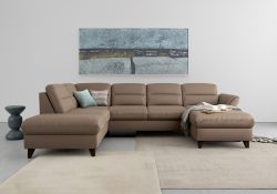 sit&more Wohnlandschaft »Mellum«, inklusive Federkern, wahlweise mit Bettfunktion, Stauraum und Armteilfunktion