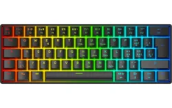 DELTACO Mechanical Keyboard DK470 GAM-175-CH Hot-Swap,KTT Switches,Black