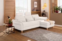 Home affaire Ecksofa »Palazzo«, incl. Sitztiefenverstellung, wahlweise mit Bettfunktion und Stauraum,Federkern