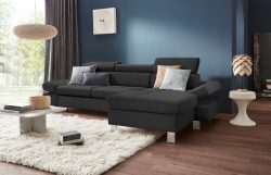 exxpo - sofa fashion Ecksofa, mit Kopf- bzw. Rückenverstellung, wahlweise mit Bettfunktion und Bettkasten