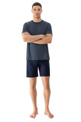 mey - Bennison - Schlafanzug Kurzarm, für Herren, Blau, Größe XL